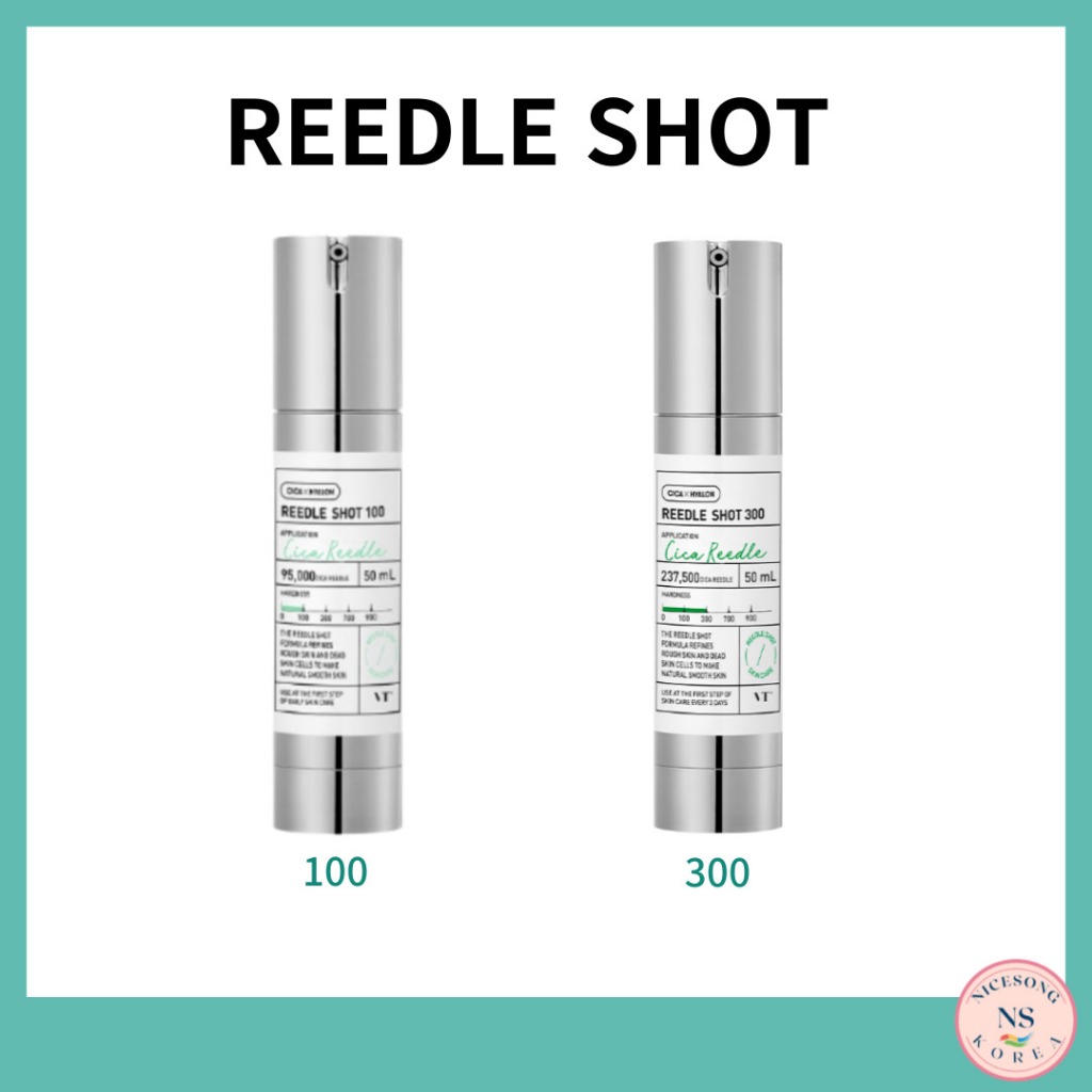 [VT] ขวดรีเดิลช็อต CICA Ampoule (100Shot/300Shot) VT เครื่องสําอาง 50 มล.
