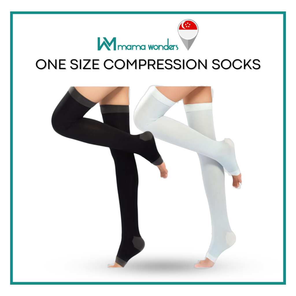 Mama Wonders ถุงเท้ารัดกล้ามเนื้อ One Size Flight / Slimming / Sleeping Socks Night Time Overnight