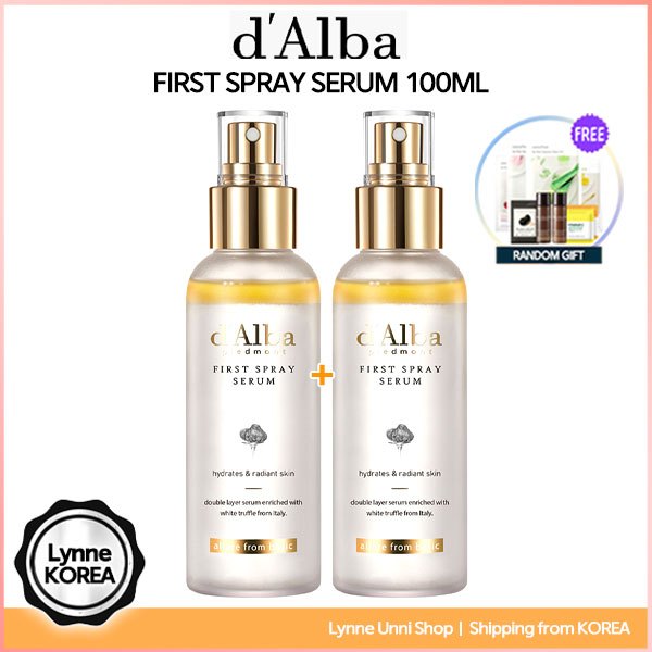 [1+1] D'alba Italian White Truffle First Spray เซรั่มบํารุงผิวหน้า ให้ความชุ่มชื้น 100 มล.