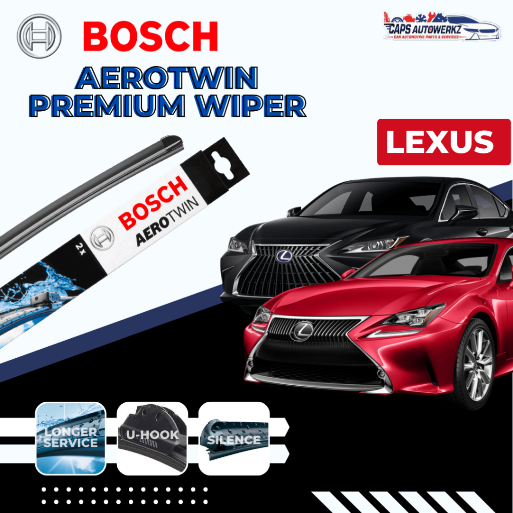 LEXUS BOSCH Aerotwin ชุดที่ปัดน้ําฝนหน้ารถยนต์ IS200 / IS250 / IS300 / ES300H