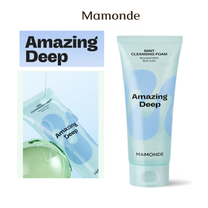 [MAMONDE] Amazing Deep Mint โฟมล้างหน้า 120 มล.
