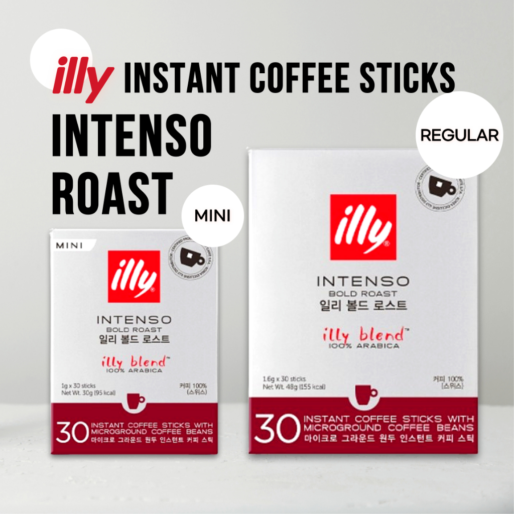 Illy Coffee Instant Sticks INTENSO Bold Roast 30T