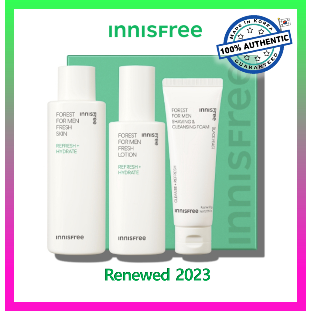 ชุดผลิตภัณฑ์ดูแลผิว innisfree Forest For Men / innisfree Forest Fro Men SkinCare Set (2023 AD)
