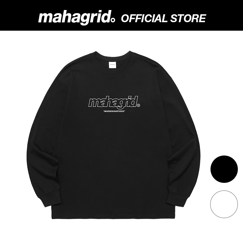 [MAHAGRID] Third LOGO LS TEE_เสื้อยืดแขนยาว