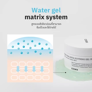 [COSRX OFFICIAL] Green Tea Aqua Soothing Gel Cream (Green Tea & Pro Vitamin B5) กรีน ที อควา ซูทติ้ง เจล ครีม (กรีน ที & โปร วิตามิน บี5)