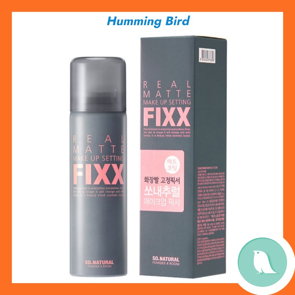 [SO Natural](พร้อมส่ง)fixx Real Matte Make up Fixer / Makeup Setting Spray / Real Matte Make up Sett