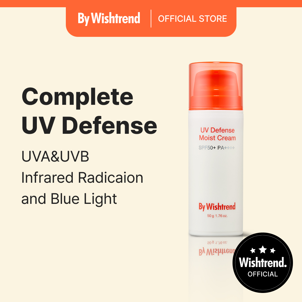 [By Wishtrend] UV Defense Moist Cream SPF50+ PA++++ ยูวี ดีเฟนส์ มอยส์ท ครีม เอสพีเอฟ50+ พีเอ++++ 50g