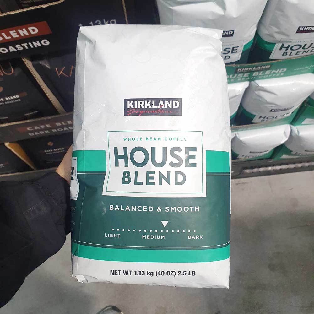 Kirkland Signature HOUSE BLEND เมล็ดกาแฟสด 1.13 กก.