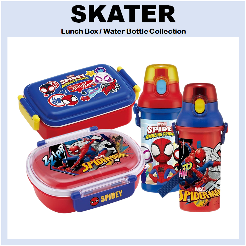 [Skater] กล่องอาหารกลางวัน มาร์เวล สไปเดอร์แมน ทรงกลม Qaf2baag กล่องอาหารกลางวัน ทรงสี่เหลี่ยม ลายสไปเดอร์แมน ขนาด 360 มล. 450 มล. RBF3ANAG Spiderman 480 มล. PSB5SANAG