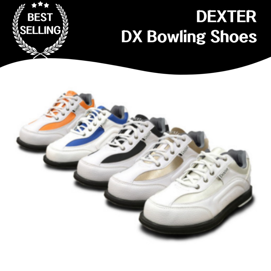 Dexter DX รองเท้าโบว์ลิ่ง (สีเงิน ทอง ดํา น้ําเงิน ส้ม) คุณภาพสูง สําหรับรองเท้ากีฬา โบว์ลิ่ง