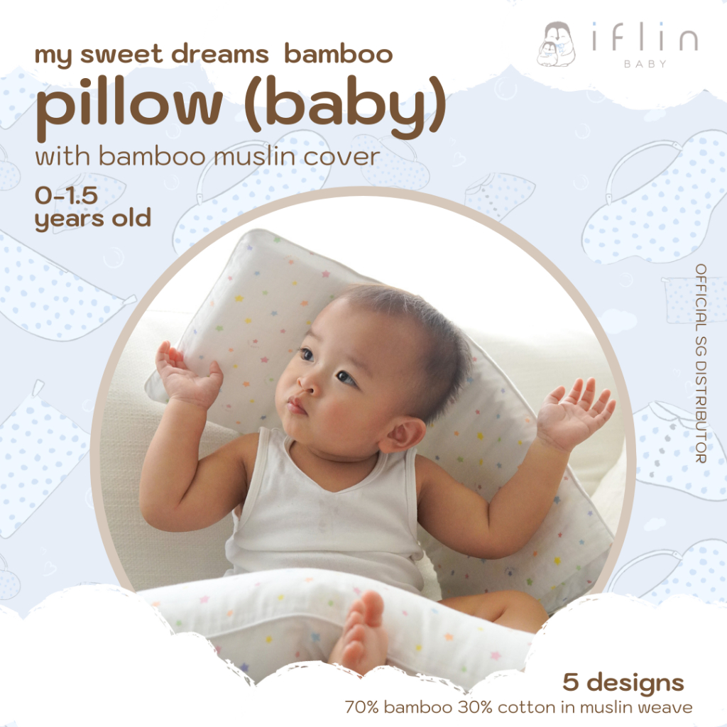 Iflinbaby หมอนเด็ก + กรณี iflin ทารกแรกเกิดหมอนไม้ไผ่
