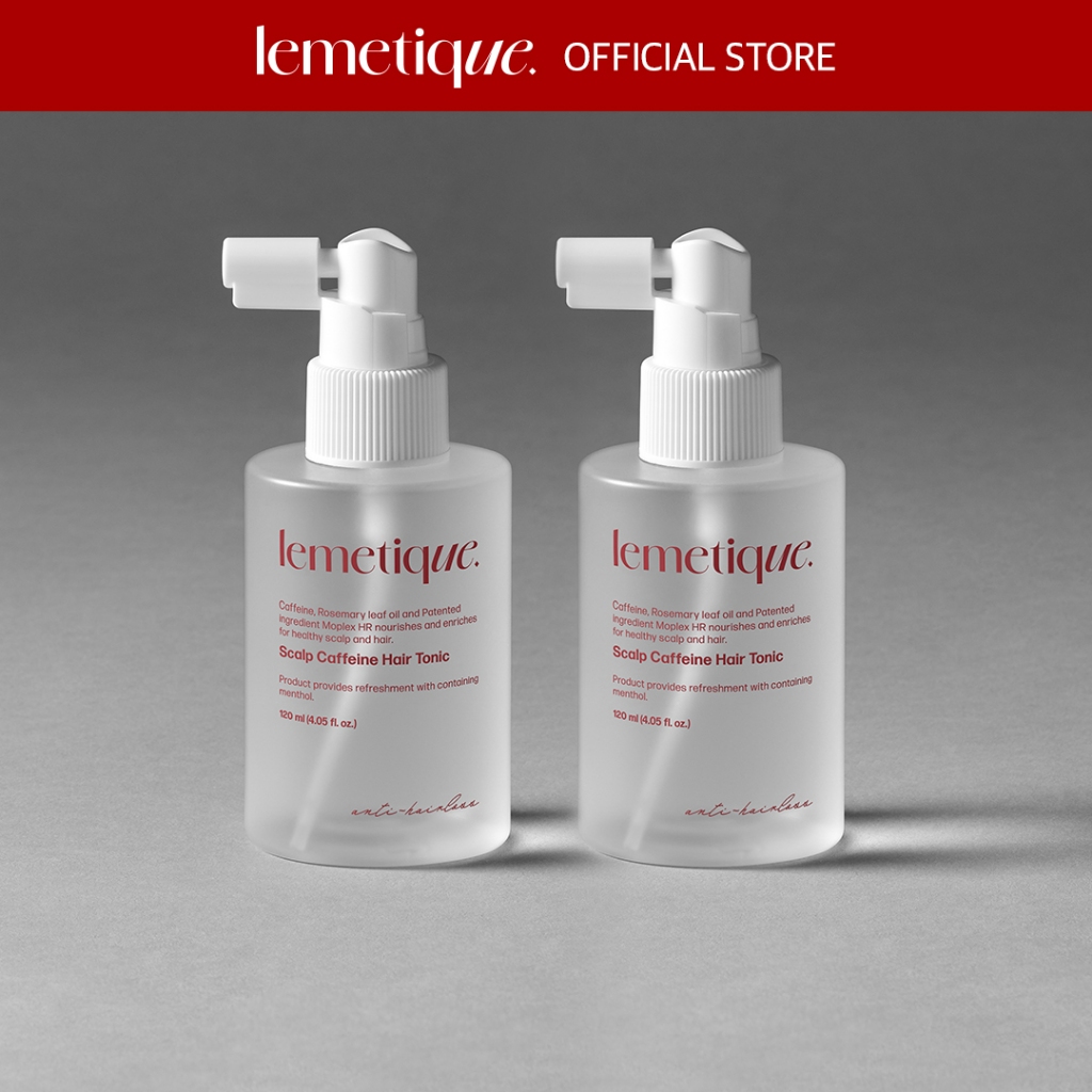 [ 2 ชิ ้ น ] Lemetique Scalp Caffeine Hair Tonic 120ml