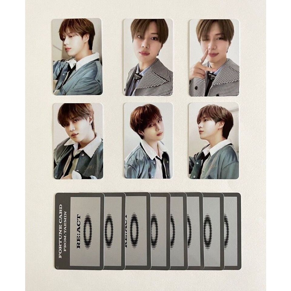 การ์ดโชคลาภ Shinee Tamin จาก การ์ดสะสมอย่างเป็นทางการ Taemin Photocard