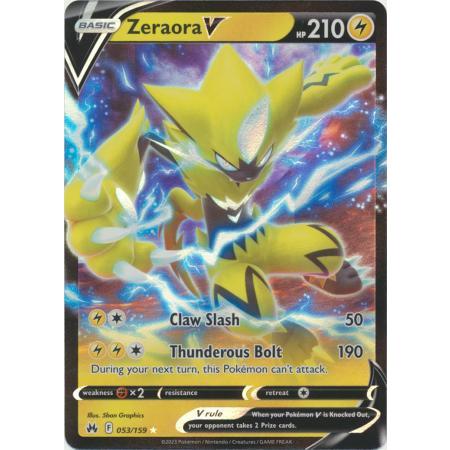 การ์ดโปเกมอน -Zeraora V - 053/159 - อัลตร้า