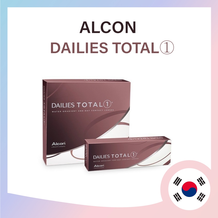 [ Alcon ] Dailies Total One (30 ชิ้น 90 ชิ้นต่อกล่อง) เลนส์น้ํา ให้ความชุ่มชื่น