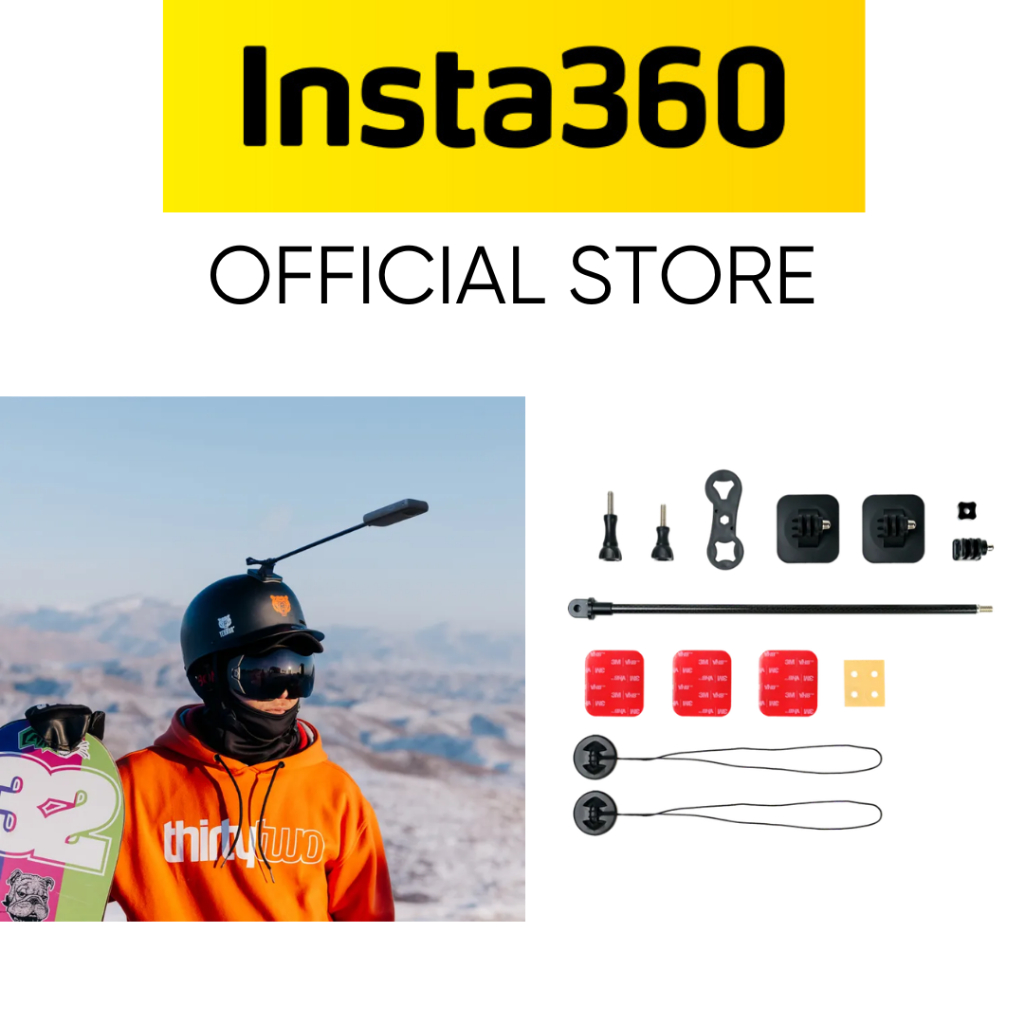 Insta360 Unicorn Helmet Mount (เวอร์ชั่นใหม่) - X3,ONE RS (1 นิ้ว 360 ไม่รวม),GO 2,ONE X2,ONE R,ONE 