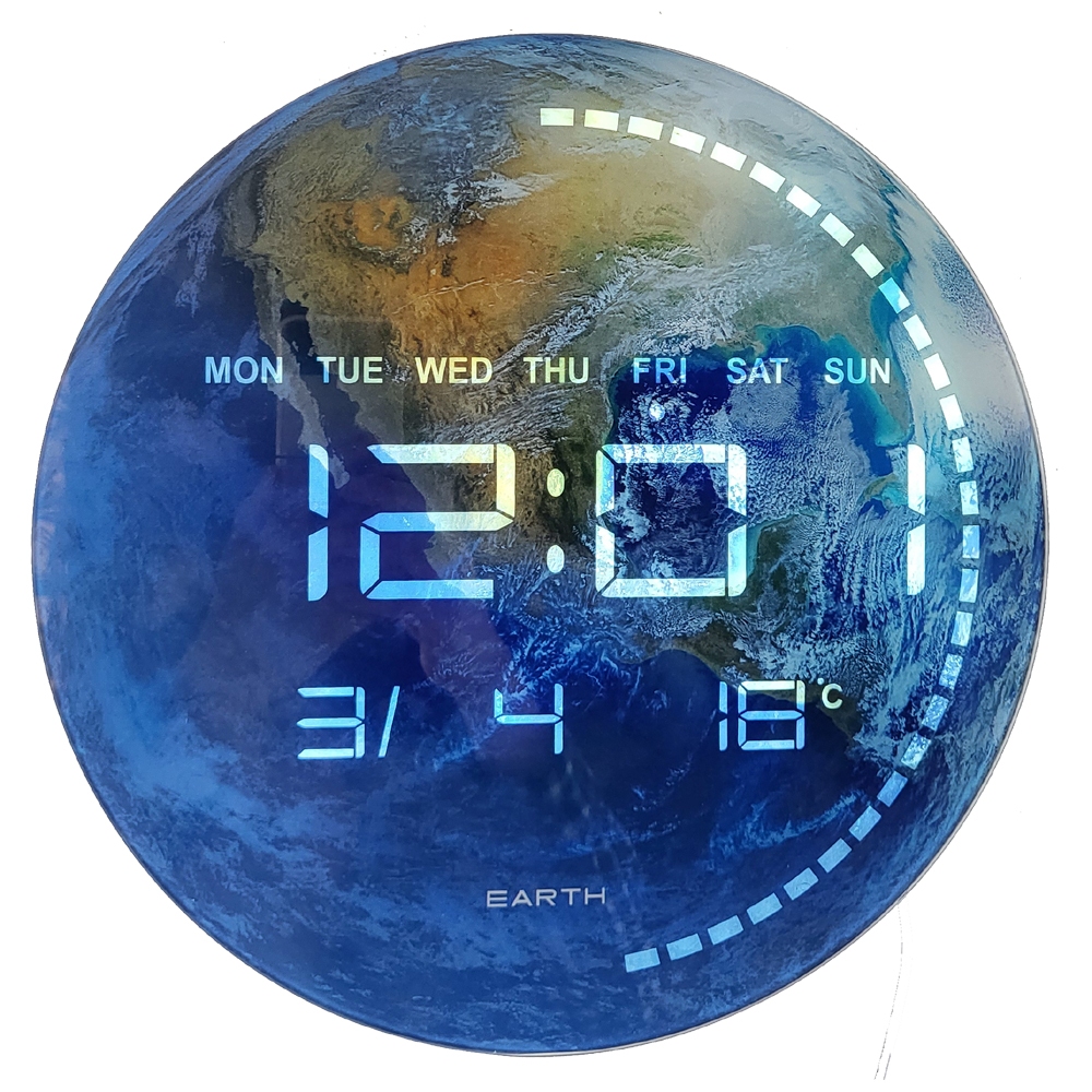 Lifen Earth LED Digital Wall Clock & Desk Clock Combo