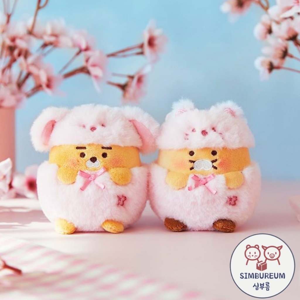 [KAKAO Friends] Korea Ryan Choonsik Pink Blossom Plush Doll Keychain / Keyring ; พวงกุญแจตุ ๊ กตาผ ้