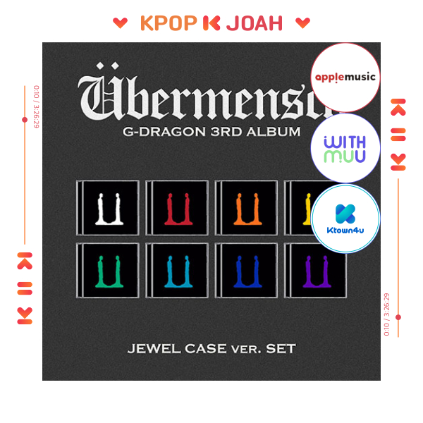 [POB] (JEWEL Ver.) G-DRAGON (BIGBANG) [Ubermensch] 3rd Album (26th Feb.2025)