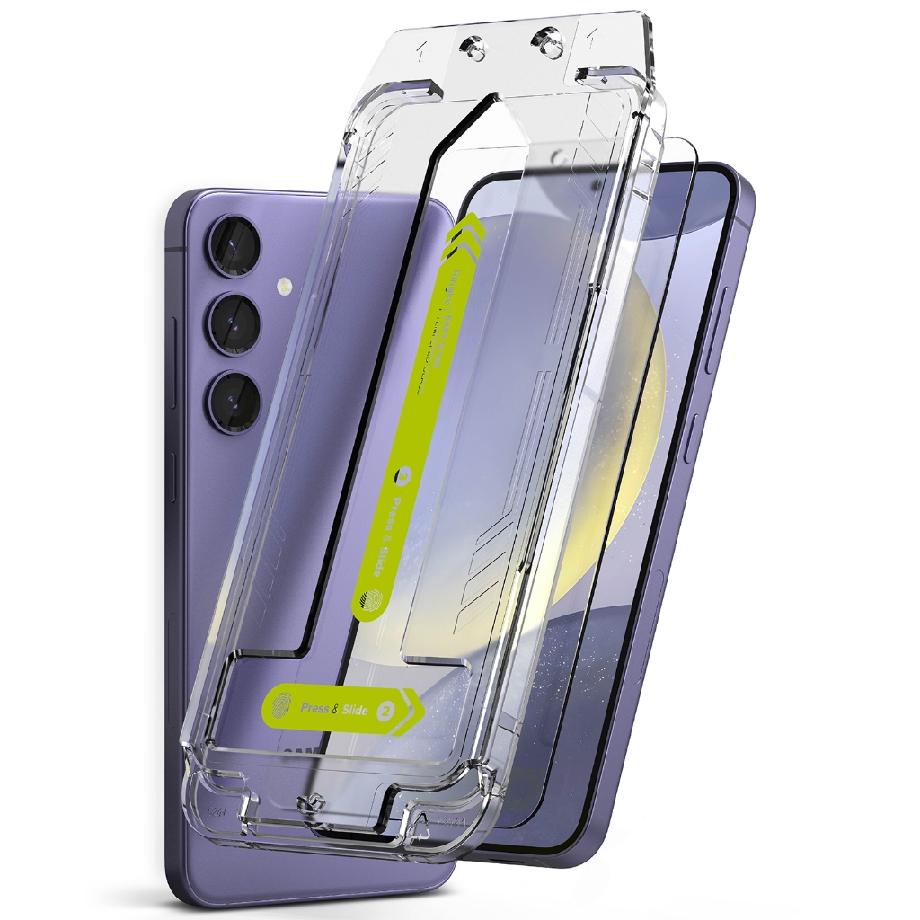 Ringke แอนตี้สปาย กระจกนิรภัยกันรอยหน้าจอ แบบสไลด์ง่าย สําหรับ Galaxy S24 Plus S24