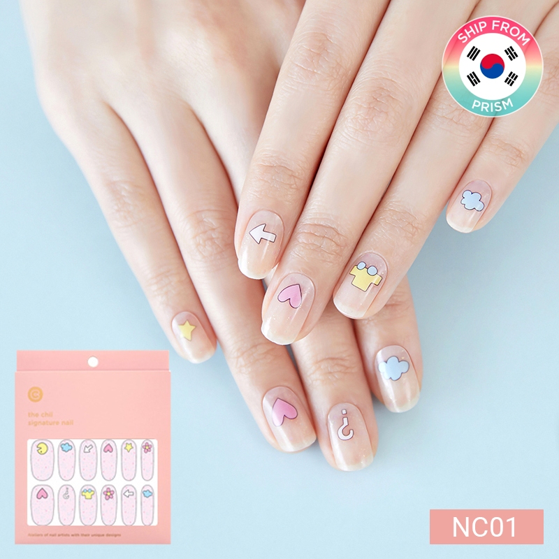 The Chil Grey-go Collab Nail Strips Sticker Kit / Nail Sticker / เล็บปลอม / Nail Art / One Day Nail