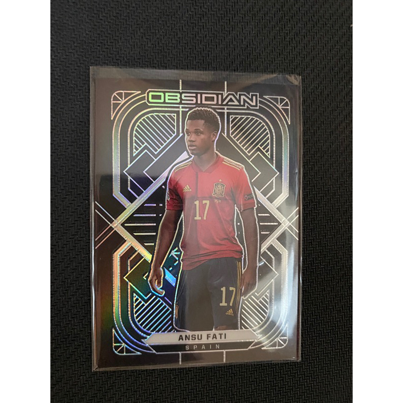 Panini Soccer Card 2021 Obsidian Ansu Fati สเปน 112 /105