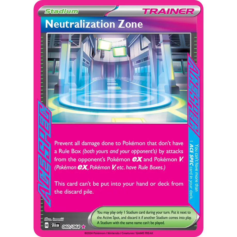 [Pokemon TCG] [Scarlet & Violet: Shrouded Fable] Trainer Card ACE SPEC Neutralization Zone