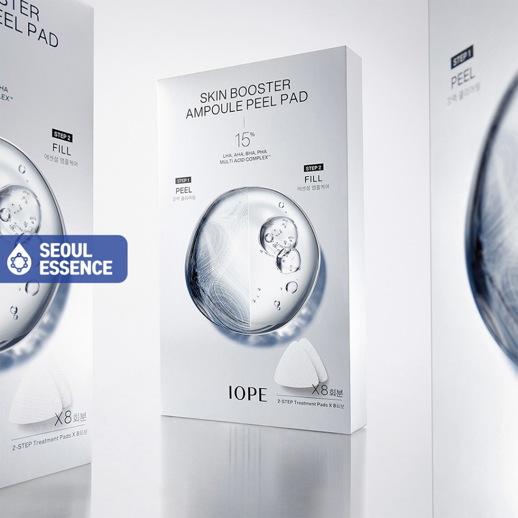 Iope Skin Booster Ampoule Peel Pad (2 Step Pad) - LHA, AHA, BHA, PHA Multi Acid Complex™️
