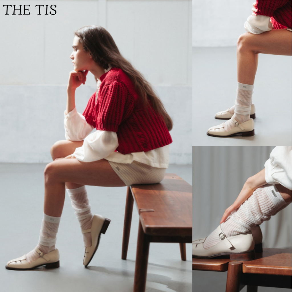 [มอก.] ถุงเท้ายาวถึงเข่า ซีทรู _Tt3S706Iv / ของแท้ 100% / ส่งจากเกาหลี