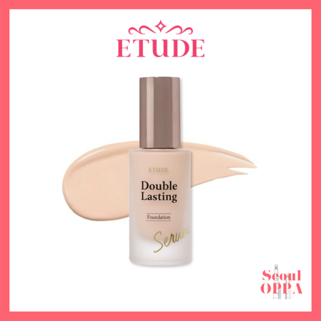 [Etude] อีทูดี้ Double Lasting Serum Skin Foundation 30g คุชชั่น แป้งรองพื้น แต่งหน้า SPF 27 PA++ Air Cushion Glow Facial Makeup Liquid Base