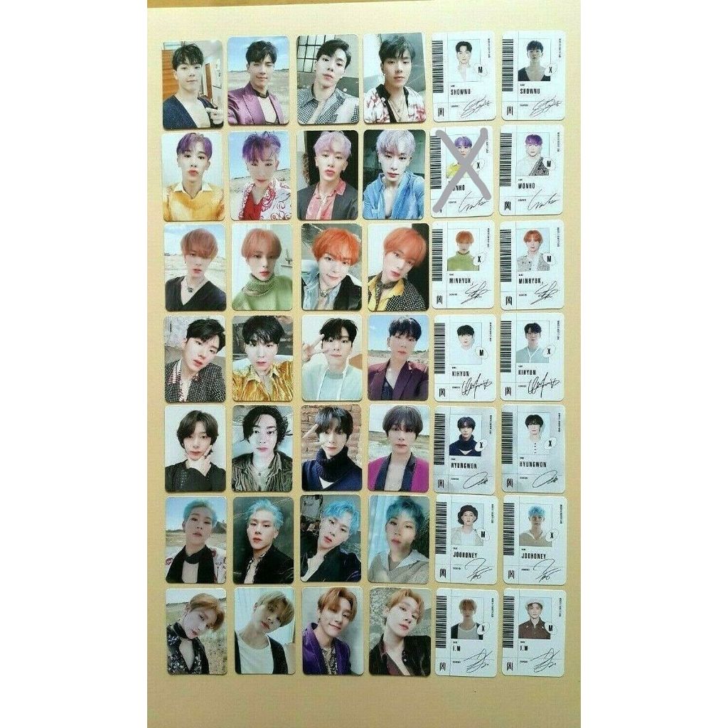 Monsta X 7th mini Album FOLLOW FIND YOU Official Photocard - Wonho Kihyun IM ..