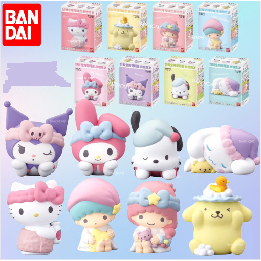 ฟิกเกอร์ Sanrio Authentuc Bandai Hello Kitty My Melody Little Twin Star Cinnamoroll Kuromi ของเล่นสําหรับเด็ก