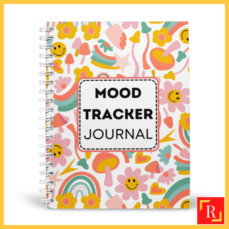 Daily Mood Tracker Journal/สมุดบันทึกเกลียว/สมุดโน้ตวงแหวนคู่ 1-(A5 120 หน้า) ROYCE PUBLISHING
