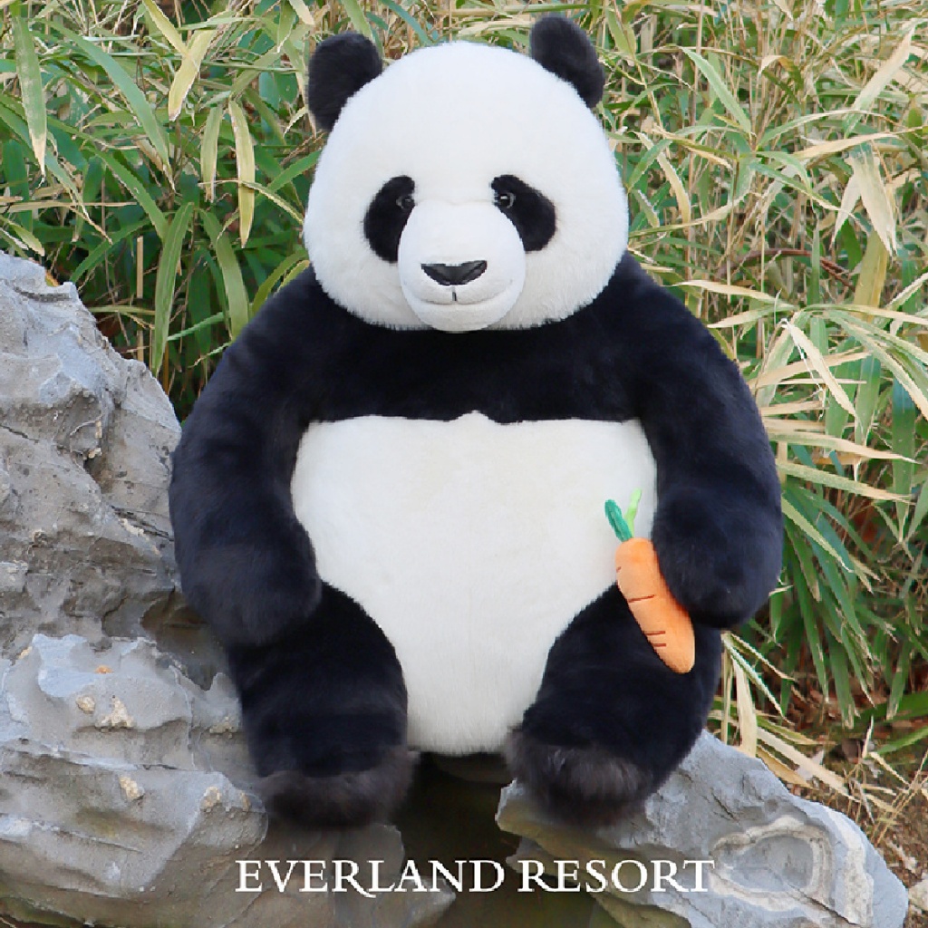 [Everland] Korea Officials Merch Panda Lebao Plush Doll Toy; ตุ๊กตายัดนุ่น รูปแพนด้า Lebao Merch Panda สไตล์เกาหลี