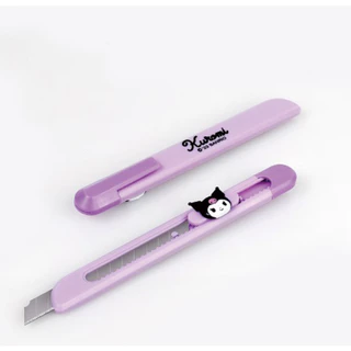[Sanrio] มีดปากกา และที่ตัดกระดาษ เครื่องเขียน แบบพกพา อเนกประสงค์ ลาย Hello Kitty Kuromi ผลิตในเกาหลี