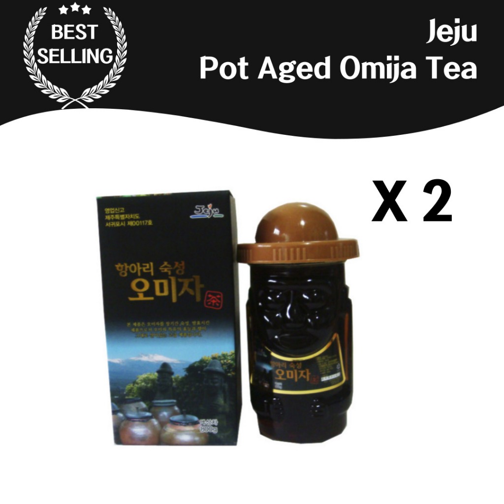 Jeju Jar Sookseong omija tea (600 กรัม x 2 ชิ้น) รสธรรมชาติ ชาโอมิจาคุด เครื่องดื่มเพื่อสุขภาพ ชาสมุ