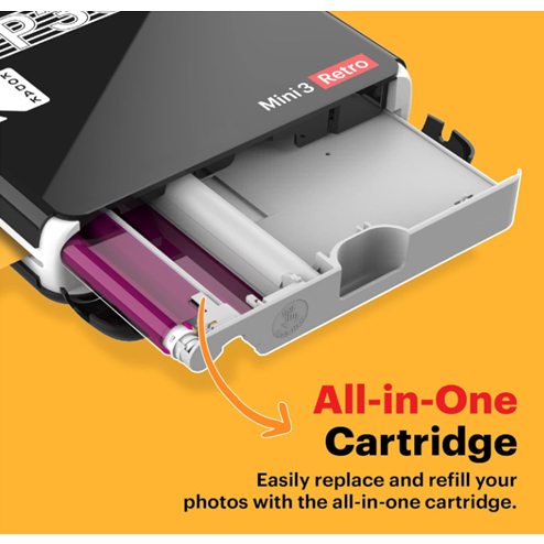 Kodak ตลับฟิล์ม 4PASS (3x3 นิ้ว) สําหรับ KODAK Mini 3 Retro และ Mini Shot 3 Retro