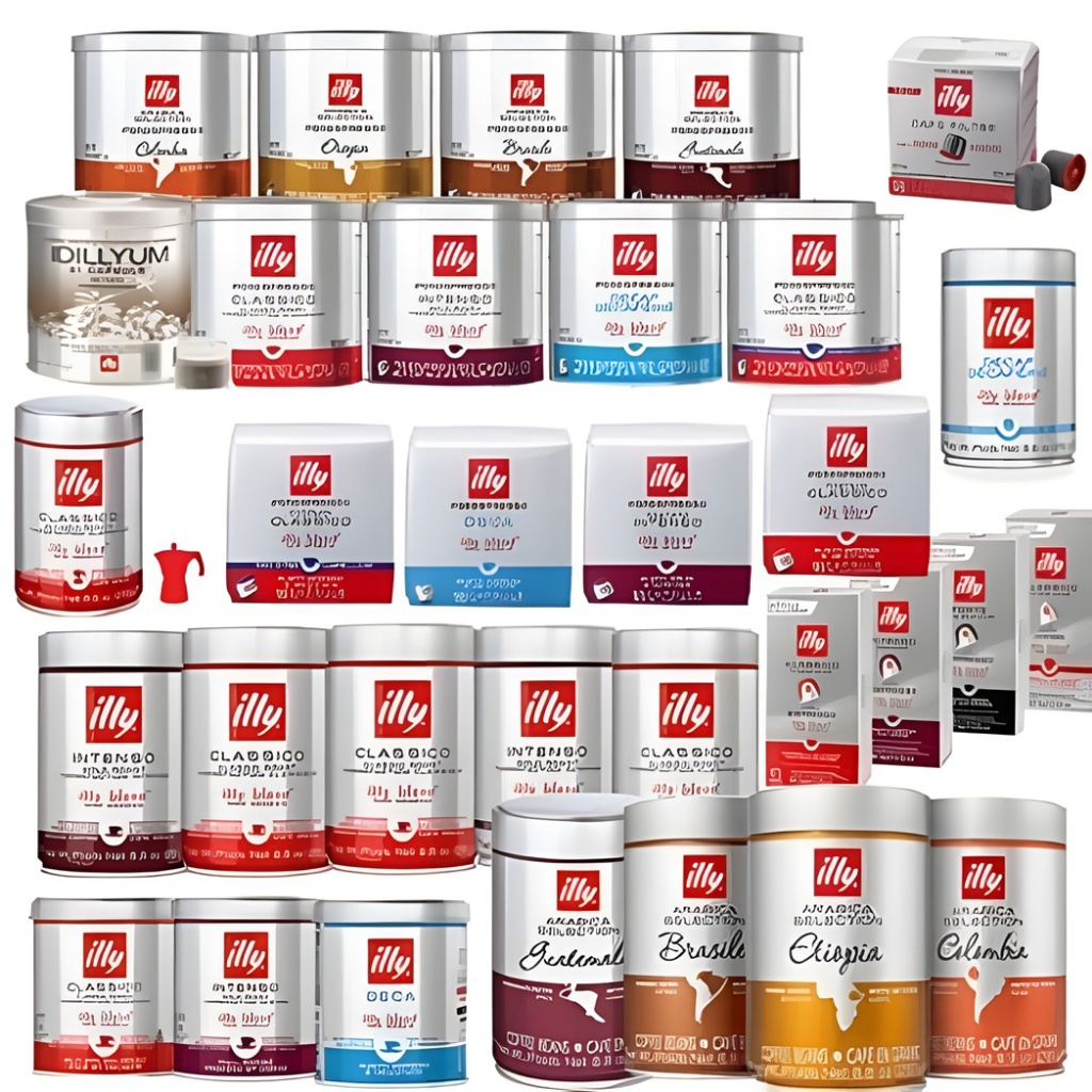 Illy เมล็ดกาแฟเบลนด์ (250 กรัม) - บราซิล, กัวเตมาลา, เอธิโอเปีย, คลาสสิกโซ