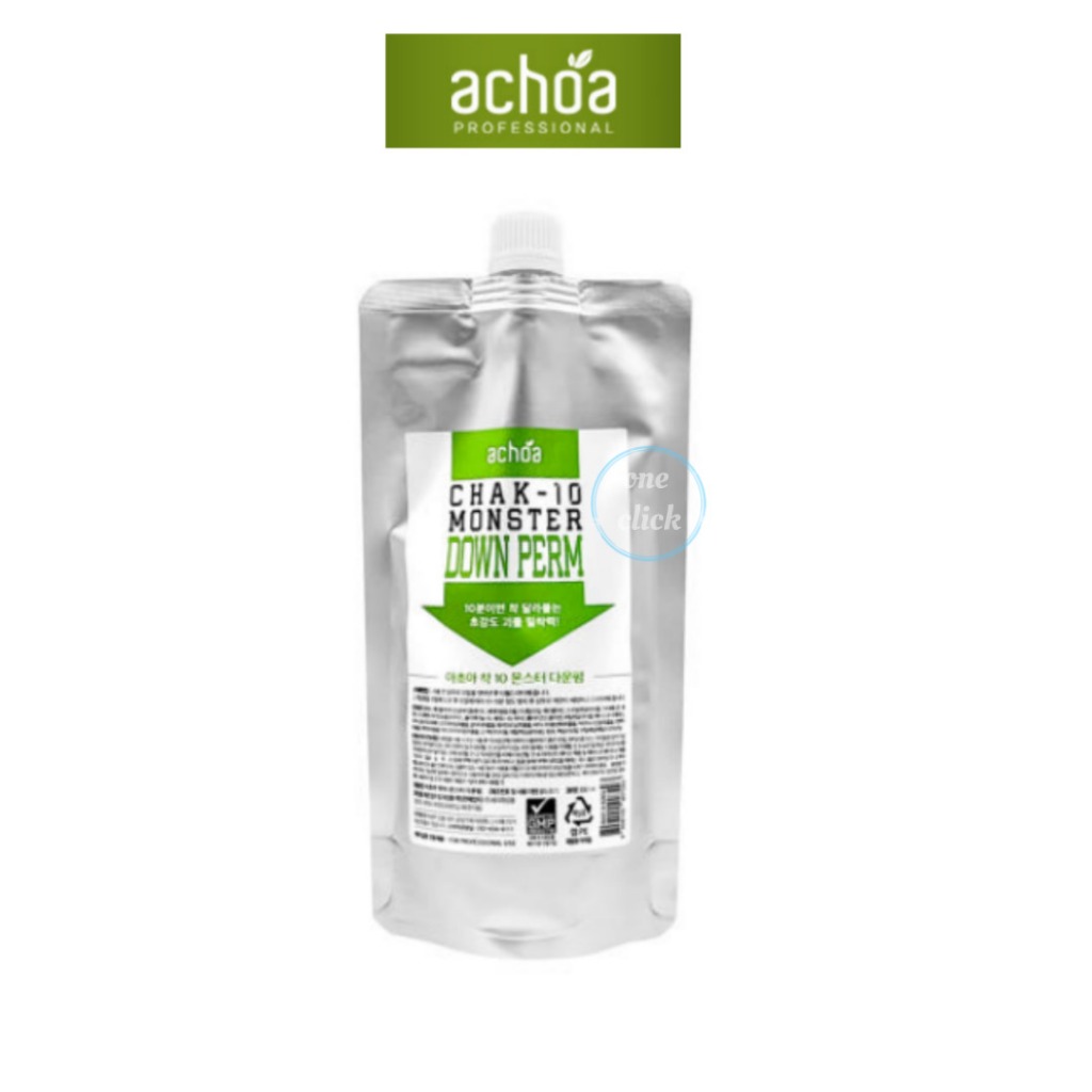Achoa Chak-10 Monster Down Perm 300ml – น้ํายายืดผมผู้ชาย & Smoothing Hair Perm