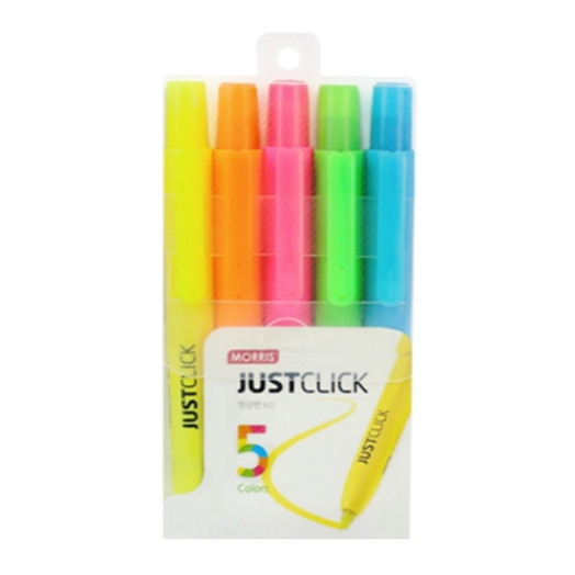 [MORRIS] Justclick M2 Highlighter 5 สี Set / MRH-201-5S