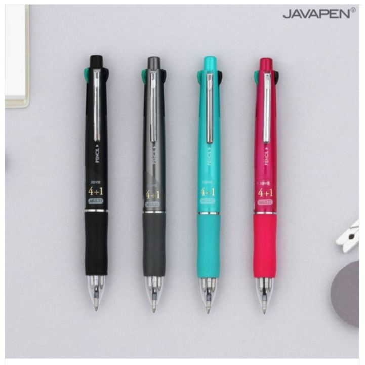 [ผลิตในเกาหลี] Java JET 4-in-1 ปากกาลูกลื่น (0.7 มม.) + ดินสอกด