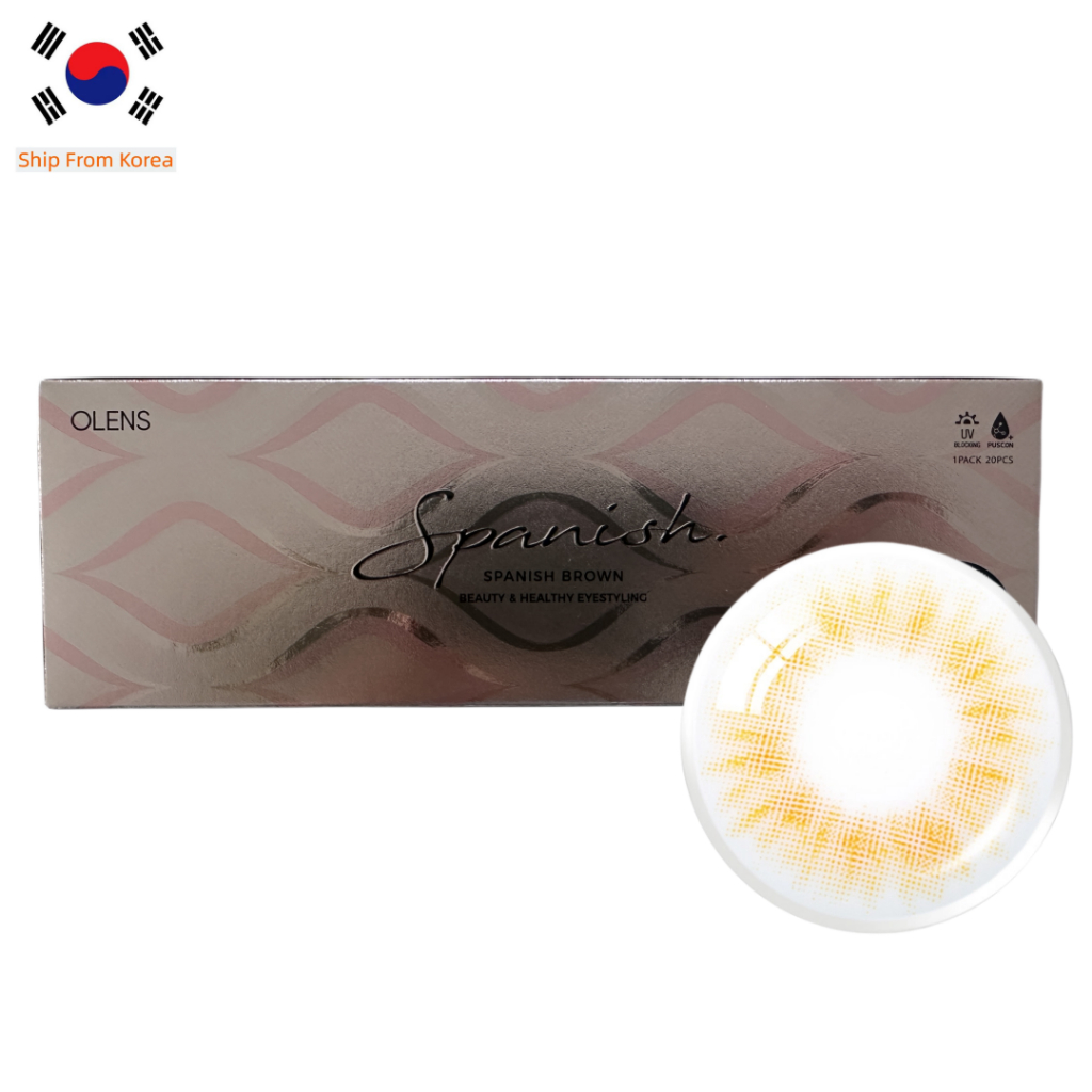 OLENS SPANISH REAL BROWN 20P 1DAY คอนแทคเลนส์ เลนส์เกาหลี เลนส์