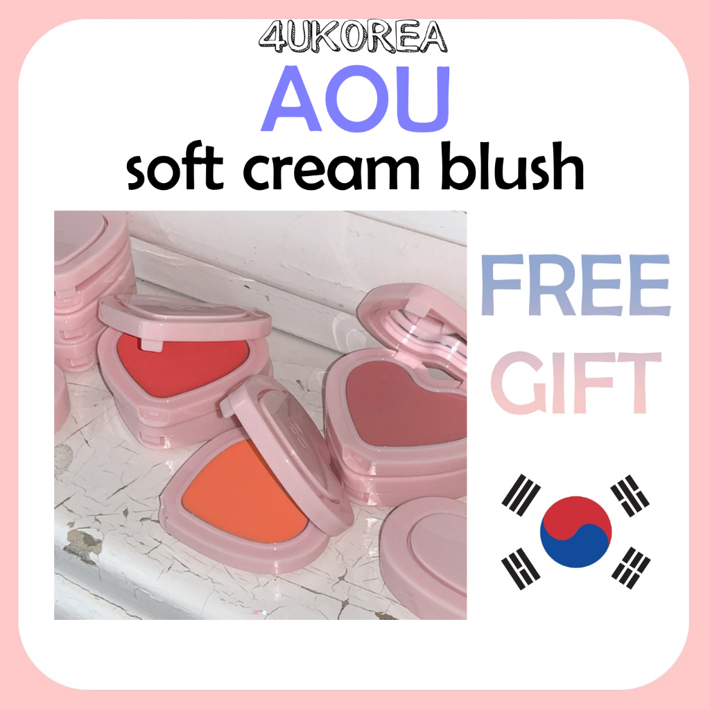 AOU soft cream blush 6 Colors/K-BEAUTY