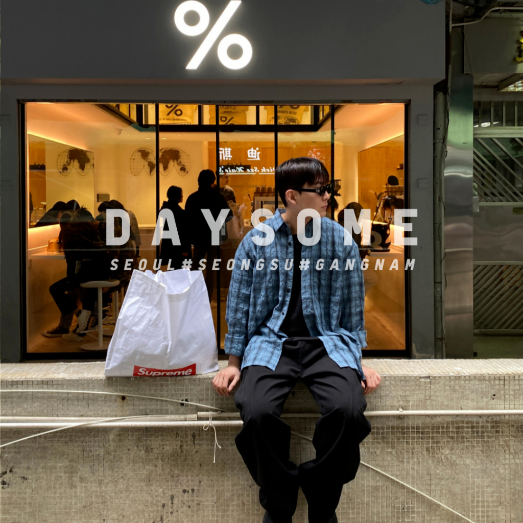 [DAYSOME]Miller Oversize Check Shirt