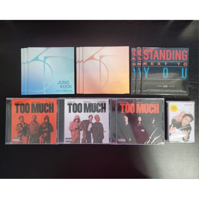 BTS Jung Kook 3D / Standing Next To You / TOO MUCH / ซ้ายและขวา CD Singles & Casette