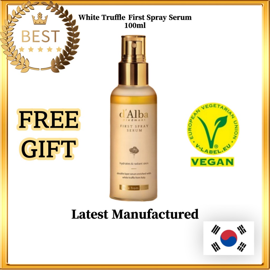 [D'Alba] White Truffle First Spray Serum 100ml (Vegan)│D'Alba Premium Mist Serum, Radiant Skin, Faci