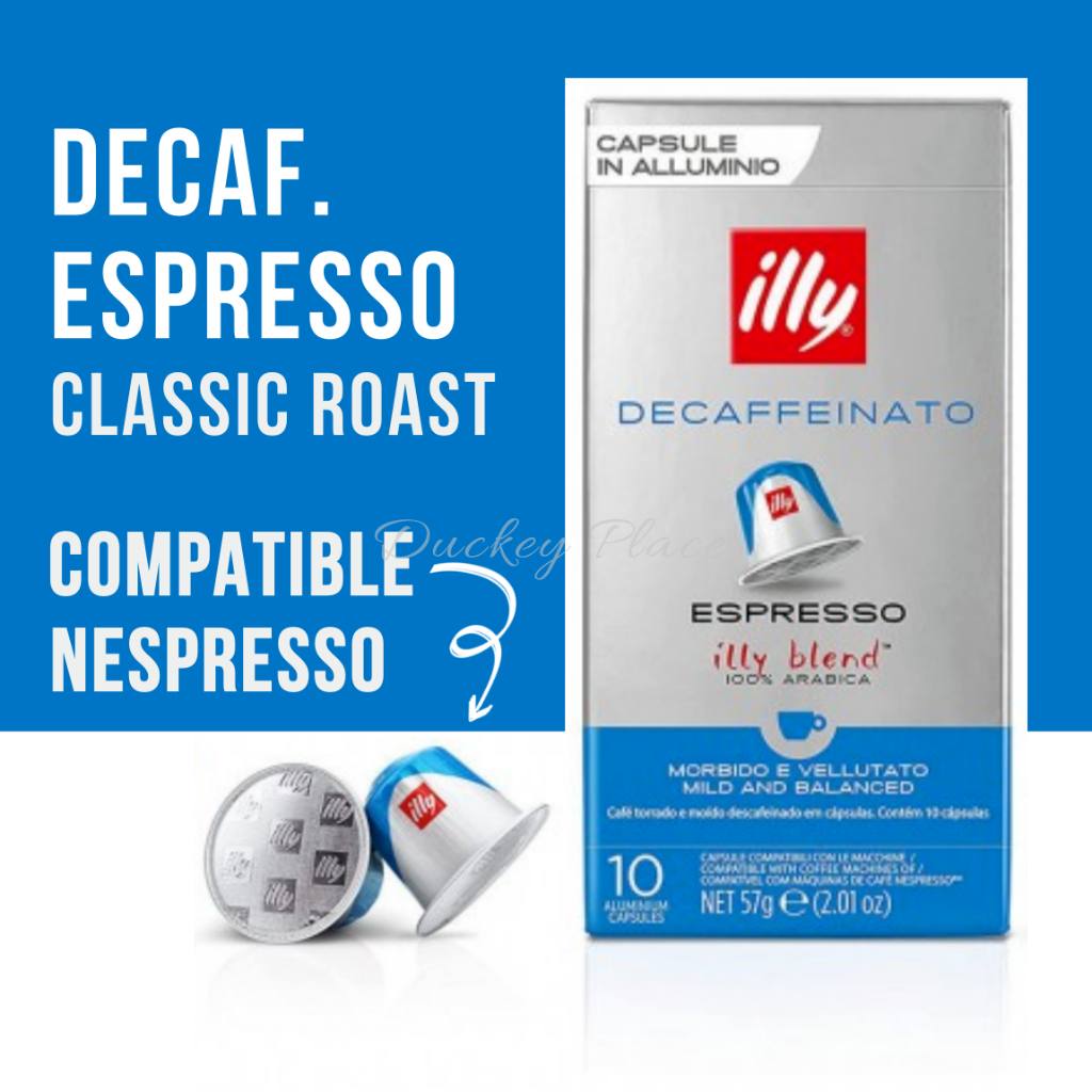 Illy Coffee Espresso Compatible Nespresso Series DECAF 10 แคปซูล