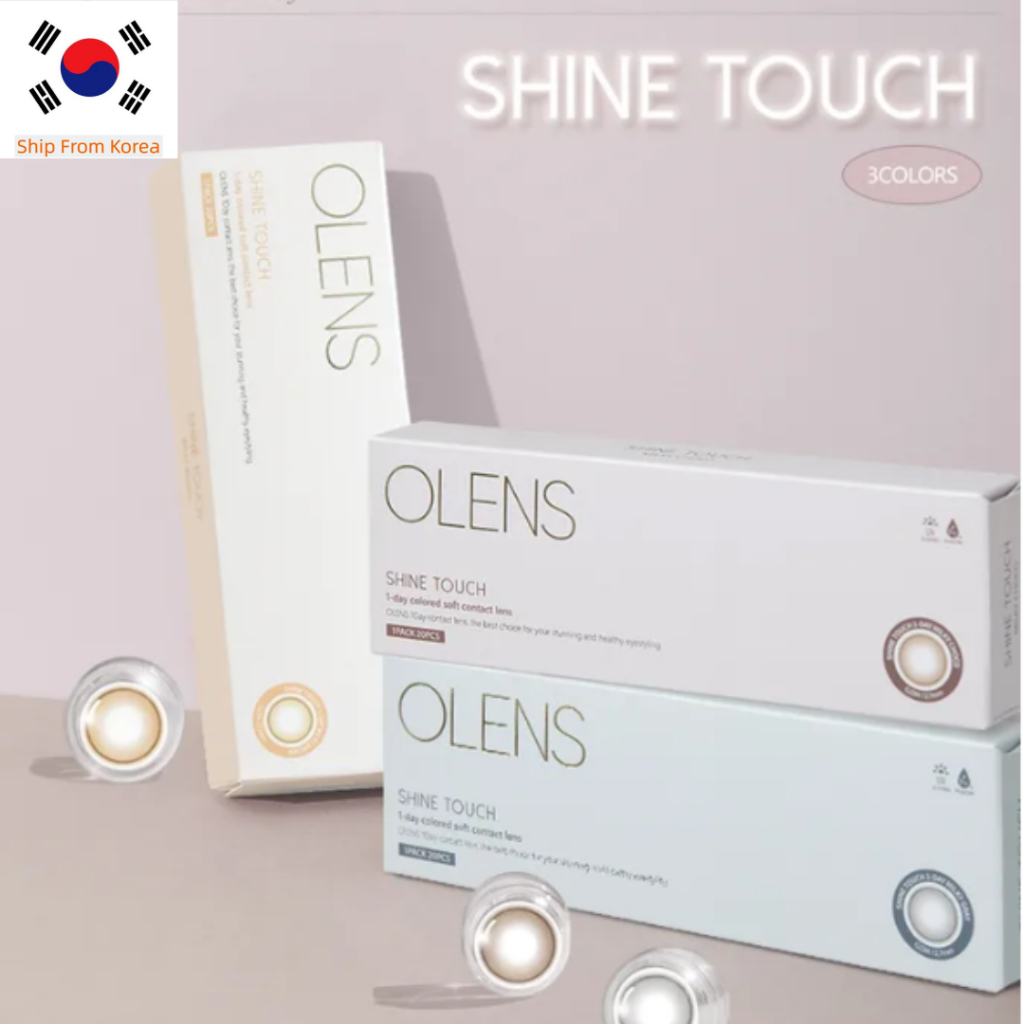 Olens SHINE TOUCH คอนแทคเลนส์ MILKY Gray 20P เลนส์เกาหลี
