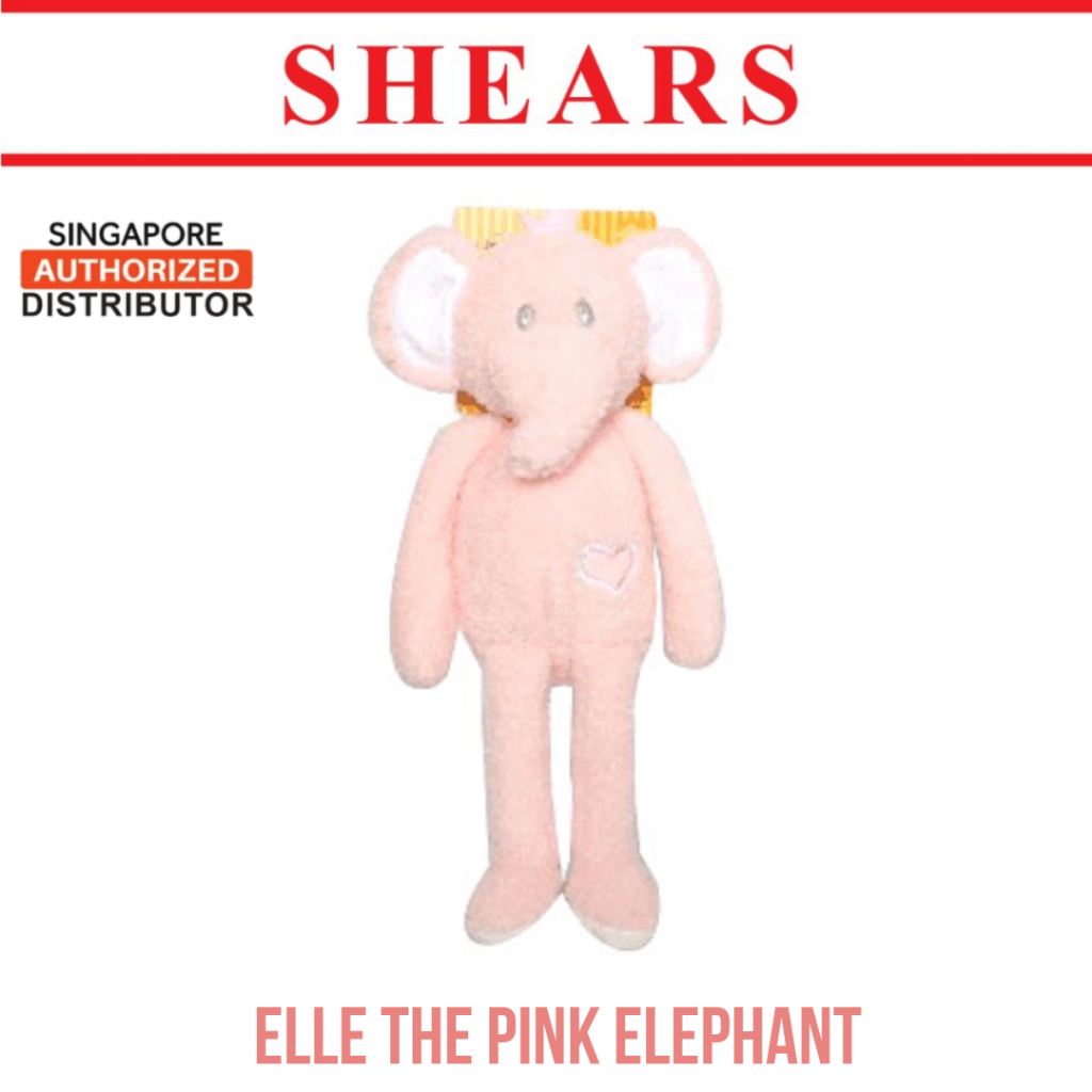 กรรไกรของเล่นเด็ก Best Friend 4Ever Cuddlies เด็กวัยหัดเดินของเล่นนุ่ม Elle the Pink Elephant