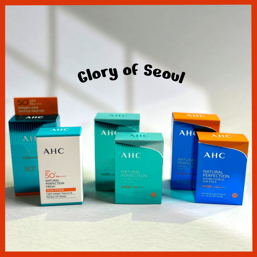 Ahc Natural Perfection Double Shield Sun Stick SPF50+ PA++++, Natural Perfection Fresh Sun Stick SPF50+ PA++++, Korean Beauty UV Protect